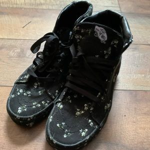 Floral vans high tops